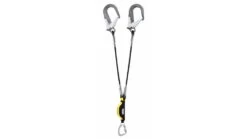 Petzl Absorbica-Y Lanyard W/Energy Absorber, Captive Carabiners -Petzl Adventure Sales Store opplanet petzl absorbica y 80 mgo double lanyard w energy absorber captive carabiner mgo ansi 80cm 80cm l64yum 80 main