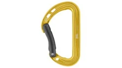 Petzl Spirit Carabiner Bent -Petzl Adventure Sales Store opplanet petzl spirit carabiner bent yellow m061ab06 main